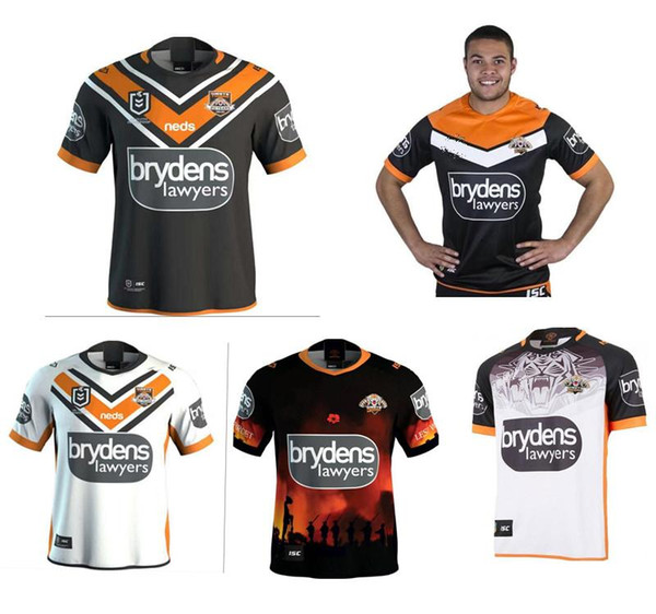 2019 Australian Rules football West Tiger Commemorative Edition and away football Jersey high quality Jersey Rugby Shirts Size S-XXXL