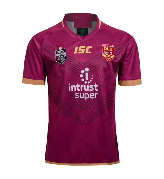 2018 National Rugby League Queensland 2018 QLD Maroons Malou Rugby jersey 2019 QLD MAROONS STATE OF ORIGIN Rugby jersey