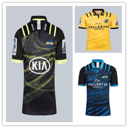 Newest 2018 2019 Hurricanes Super Rugby Training Jersey National Rugby League Jersey shirt New Zealand Hurricane shirts