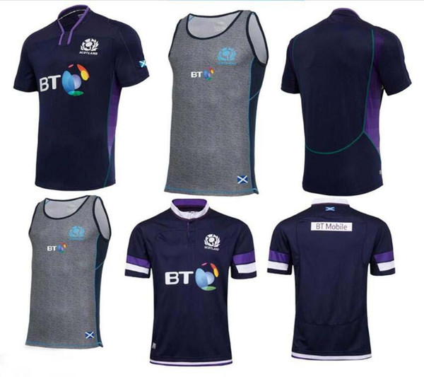 2018 Scotland Rugby Jersey RWC Strip Scottish Home Away Kits Rugby JERSEYS World Cup 2017 Scotland Rugby JERSEYS size S-M-L-XL-3XL