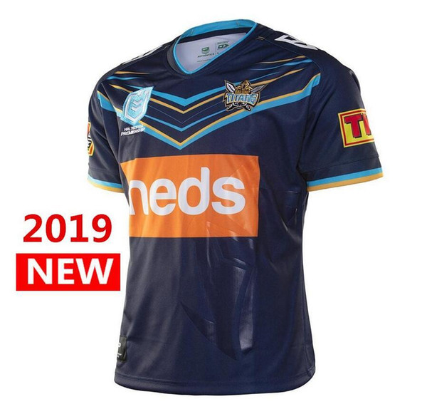 Best Quality 2019 2020 GOLD COAST TITANS HOME JERSEY Rugby jerseys National Rugby League shirt Jersey Titans shirts s-3xl