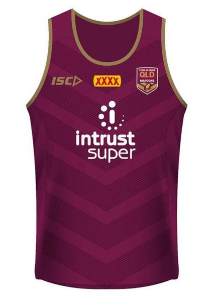 2018 National Rugby League Queensland19 QLD Maroons Malou Rugby jersey 2019 QLD MAROONS STATE OF ORIGIN Rugby jersey