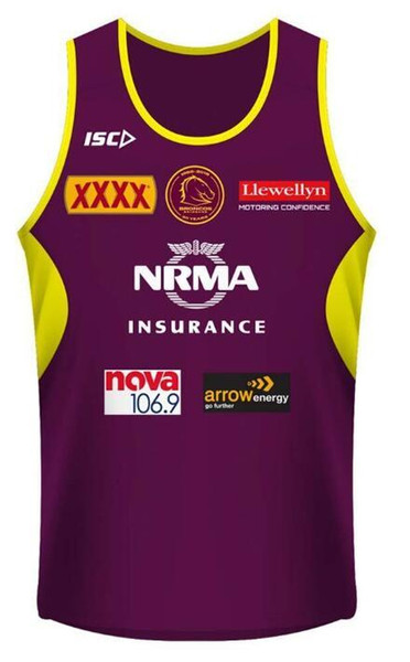 2018 wild horse Rugby jersey Vest League Brisbane Singlet rugby brisbane bronchos Rugby Jersey Wild Horse Shirt Sleeveless S-XXXL