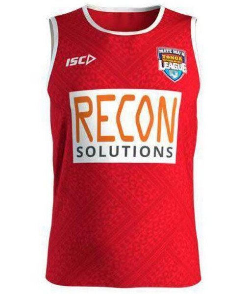 TONGA RUGBY LEAGUE Vest 2019 HOME RED JERSEY TONGA RUGBY 2018 TRAINING SINGLET TONGA RUGBY LEAGUE WORLD CUP Vest JERSEY