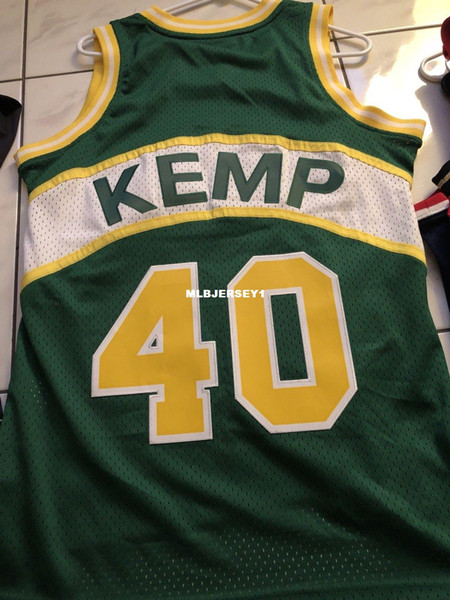 SHAWN KEMP #40 Sewn high quality AUS HWC Vintage Top JERSEY Mens Vest Size XS-6XL Stitched basketball Jerseys Ncaa