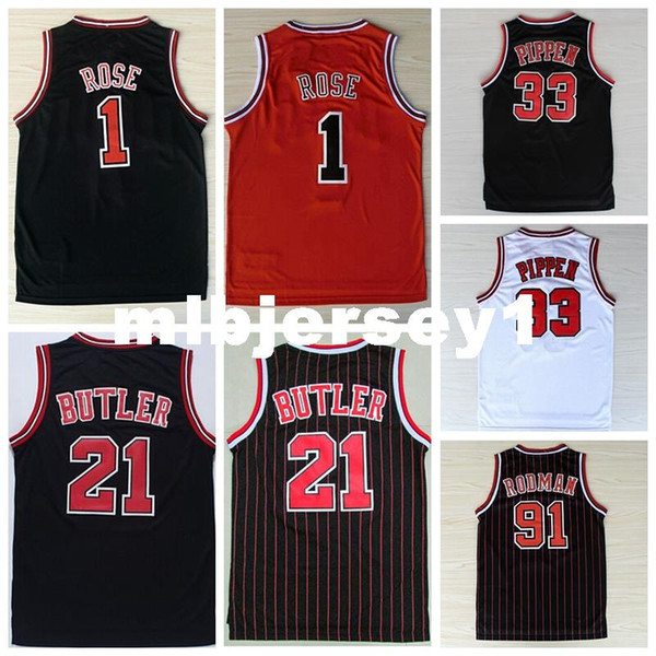 Men #1 dr Jersey,100% Stitched Wholesale Cheap High Quality #21 Jimmy Butler Jersey,Black Red Stripe Basketball Jersey Ncaa College