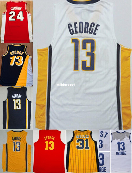 Wholesale #13 george Jersey Stitched #31 Retro Miller Jersey Retro Basketball Jersey Shirt Fast Shipping Ncaa College