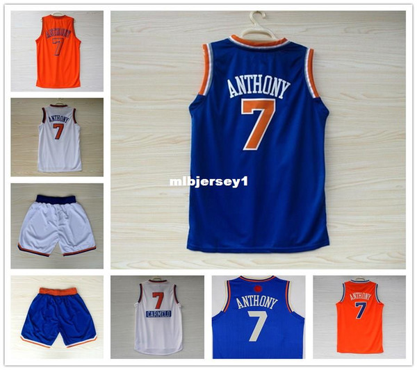 New Men's Basketball Jerseys #7 CA white orange blue Christmas New style Embroidery Jersey Stitched sport Ncaa College