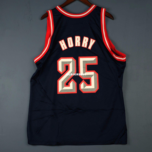 100% Stitched Robert Horry Champion Sewn Jersey #25 olajuwon Mens Vest Size XS-6XL basketball Jerseys Ncaa