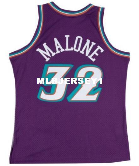 KARL MALONE #32 Sewn high qu
8000
ality Retro Vintage Top JERSEY Mens Vest Stitched basketball Jerseys Ncaa