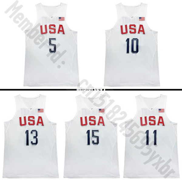 New Jimmy Butler Cousins LD DG KT Paul George KD Lowry CA Basketball Jersey Dream team Ncaa College