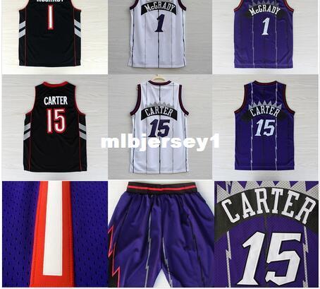 Vintage New vc McGrady basketball jersey New Material retro shorts Embroidery Retro jerseys Ncaa College