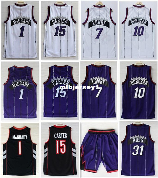 Wholesale Men's #15 vc jersey #1 McGrady LD Retro Basketball jersey Stitched Logo Ncaa College