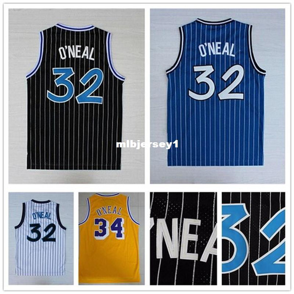 Retro Oneal Jersey Stitched 32 O'neal Retro Basketball Jersey #34 Oneal Shirt Fast Shipping Ncaa College