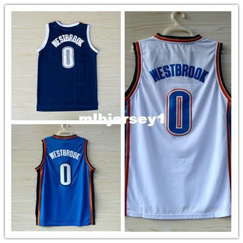 Wholesales #0 RW Jersey,2015 Blue White RW Game Stitched Basketball Jersey Shirt Uniform Mix Order Ncaa College