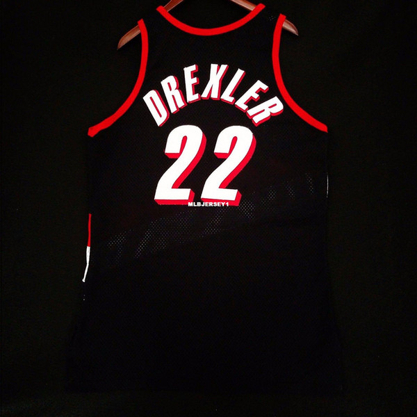 100% Stitched Clyde Drexler Champion Jersey Mens Vest Size XS-6XL Stitched basketball Jerseys Ncaa