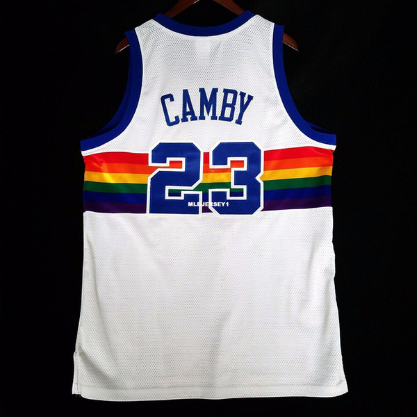 100% Stitched Marcus Camby Rbk HWC Sewn Jersey - mutombo Mens Vest Size XS-6XL Stitched basketball Jerseys Ncaa