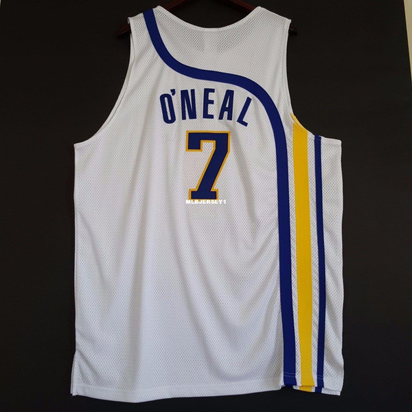 100% Stitched #7 Jermaine O'neal Oneal HWC Sewn Jersey white reggie miller Mens Vest Size XS-6XL Stitched basketball Jerseys Ncaa