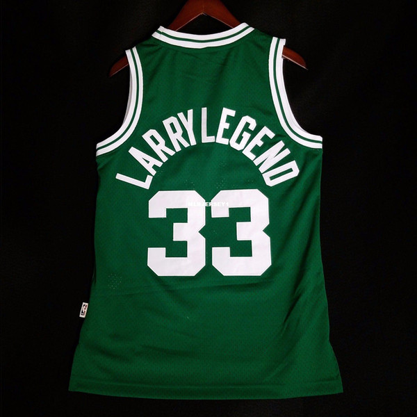 100% Stitched Larry Legend 33# Soul vest wholesale Jersey bird Mens Vest Size XS-6XL Stitched basketball Jerseys Ncaa