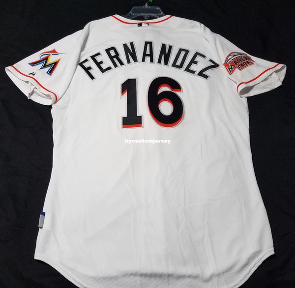 Cheap MAJESTIC MIAMI #16 JOSE FERNANDEZ ON FIELD COOLBASE Jersey Mens Stitched Wholesale Big And Tall SIZE XS-6XL baseball jerseys