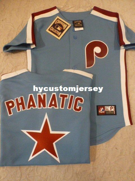 Cheap custom MAJESTIC Philadelphia PHANATIC Sewn THROWBACK Vintage Jersey Mens stitched jerseys Big And Tall SIZE XS-6XL For sale