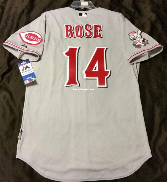 Majestic Cheap CINCINNATI #14 PETE ROSE COOL BASE Jersey Mens Stitched SHARP! Wholesale Big And Tall SIZE XS-6XL baseball jerseys