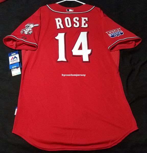 Cheap CINCINNATI #14 LOS ROJOS PETE ROSE COOL BASE Jersey Red Mens Stitched Wholesale SIZE XS-6XL baseball jerseys