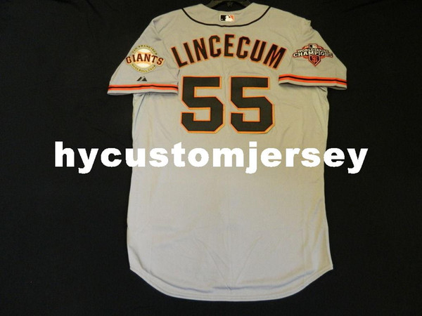 Cheap! Majestic SAN FRANCISCO #55 Tim LINCECUM COOL BASE Jersey Mens Stitched Wholesale Big And Tall SIZE XS-6XL baseball jerseys