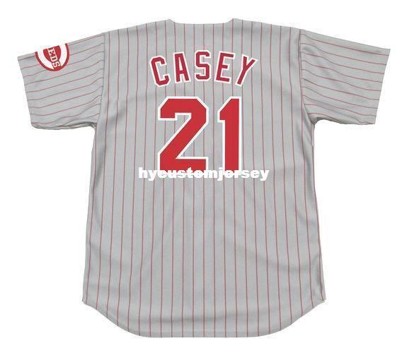 Cheap Custom SEAN CASEY Cincinnati Stitched 1998 Top Sewing Vintage Away shirt Jersey Retro Mens Jerseys SIZE XS-4XL.5XL