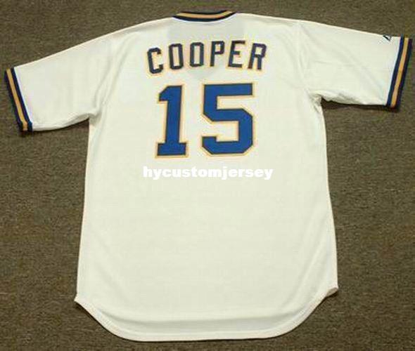 Cheap Custom CECIL COOPER Milwaukee Stitched 1977 Top Sewing Home shirt Jersey Retro Mens Jerseys SIZE XS-4XL.5XL