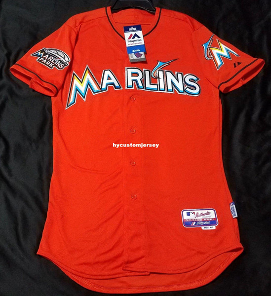 MAJESTIC Cheap MIAMI ORANGE blank Cool Base Jersey Mens Stitched Wholesale Big And Tall SIZE XS-6XL baseball jerseys