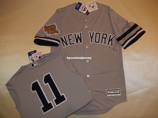 Cheap custom New York #11 DWIGHT GOODEN 1996 WORLD SERIES Baseball Jersey GRAY Mens stitched jerseys Big And Tall SIZE XS-6XL For sale