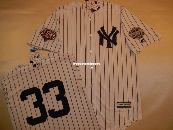 Cheap custom New York #33 NICK SWISHER 2009 WORLD SERIES Baseball Jersey WHITE New Mens stitched jerseys Big And Tall SIZE XS-6XL For sale