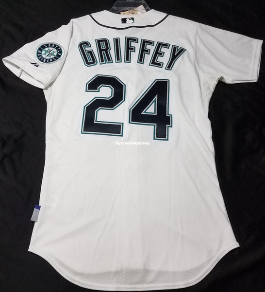 Cheap MAJESTIC SEATTLE 24# Ken Griffey Jr COOL BASE Jersey Mens Stitched SHARP! Wholesale Big And Tall SIZE XS-6XL baseball jerseys