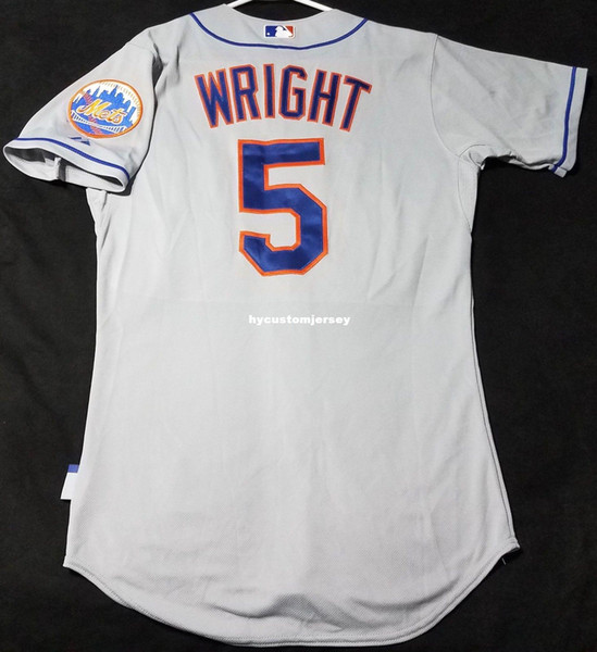 Majestic Cheap NEW YORK #5 DAVID WRIGHT COOL BASE GRAY Jersey Mens Stitched Wholesale Big And Tall SIZE XS-6XL baseball jerseys