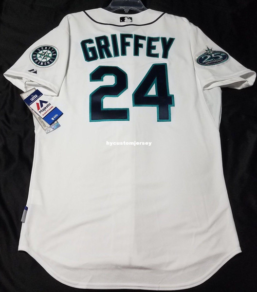 Cheap MAJESTIC SEATTLE #24 Ken Griffey Jr COOL BASE Jersey Mens Stitched Wholesale Big And Tall SIZE XS-6XL baseball jerseys