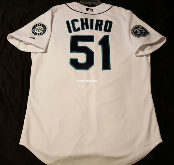 Cheap SEATTLE 51# ICHIRO SUZUKI COOL BASE On Field Jersey Mens Stitched Wholesale Big And Tall SIZE XS-6XL baseball jerseys