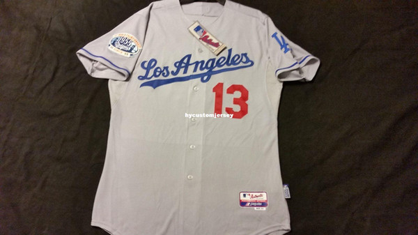 Majestic Cheap LOS ANGELES #13 HANLEY RAMIREZ COOL BASE Jersey Mens Stitched Wholesale Big And Tall SIZE XS-6XL baseball jerseys