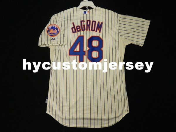 Cheap Majestic NEW YORK #48 JACOB DEGROM COOL BASE Jersey Mens Stitched Wholesale Big And Tall SIZE XS-6XL baseball jerseys