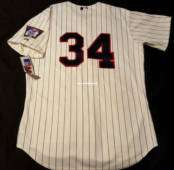 Cheap! Majestic,MINNESOTA #34 KIRBY PUCKETT, ON FIELD Jersey Mens Stitched Wholesale Big And Tall SIZE XS-6XL baseball jerseys