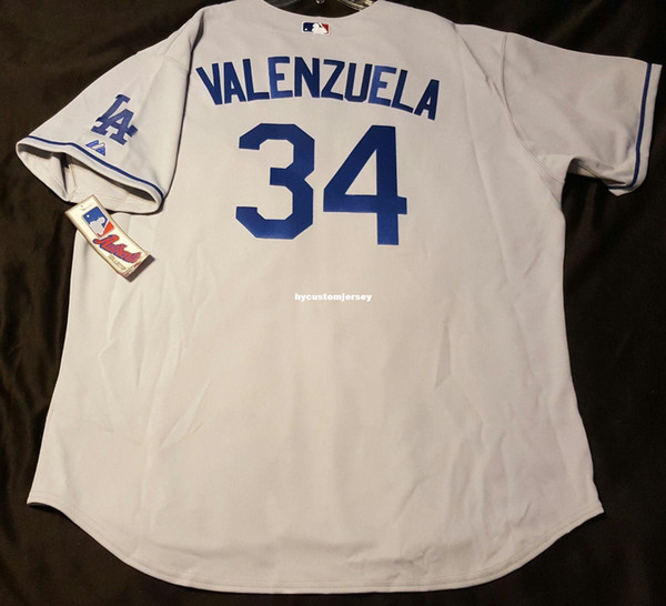 MAJESTIC Cheap Los Angeles #34 FERNANDO VALENZUELA ONFIELD Jersey Mens Stitched Wholesale Big And Tall SIZE XS-6XL baseball jerseys