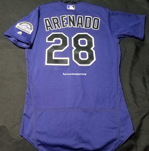 Cheap Majestic COLORADO NOLAN ARENADO #28 FLEX COOL BASE Jersey Mens Stitched Wholesale Big And Tall SIZE XS-6XL baseball jerseys