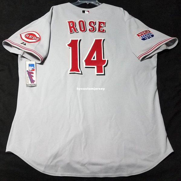 Cheap Majestic CINCINNATI #14 GRAYPETE ROSE ON FIELD Jersey Mens Stitched Wholesale Big And Tall SIZE XS-6XL baseball jerseys