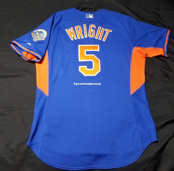 MAJESTIC Cheap DAVID WRIGHT NEW YORK #5BP COOL BASE Jersey Mens Stitched SHARP! Wholesale Big And Tall SIZE XS-6XL baseball jerseys