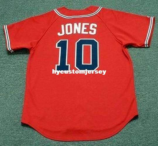 Cheap Custom CHIPPER JONES Atlanta Stitched 2005 Top Sewing Vintage Alternate shirt Jersey Retro Mens Jerseys SIZE XS-4XL.5XL