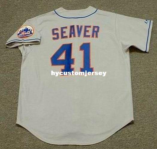 Cheap Custom TOM SEAVER New York Stitched 1973 Top Sewing Away shirt Jersey Retro Mens Jerseys SIZE XS-4XL.5XL