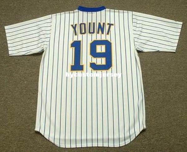 Cheap Custom ROBIN YOUNT Milwaukee Stitched 1984 Top Sewing Home shirt Jersey Retro Mens Jerseys SIZE XS-4XL.5XL