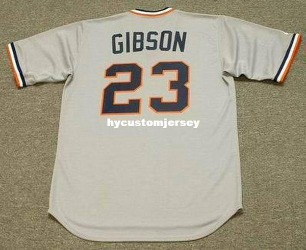 Cheap Custom KIRK GIBSON Detroit Stitched 1984 Top Sewing Away shirt Jersey Retro Mens Jerseys SIZE XS-4XL.5XL