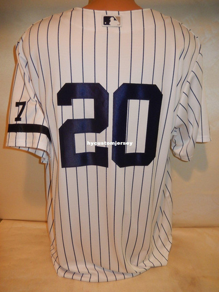 Cheap custom New York #20 1995 JORGE POSADA Sewn COOL BASE Baseball Jersey NEW XL Mens stitched jerseys Big And Tall SIZE XS-6XL For sale