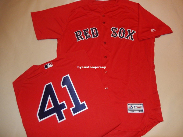 Cheap custom Boston #41 CHRIS SALE Top GAME Flex Base JERSEY RED New 48 Mens stitched jerseys Big And Tall SIZE XS-6XL For sale